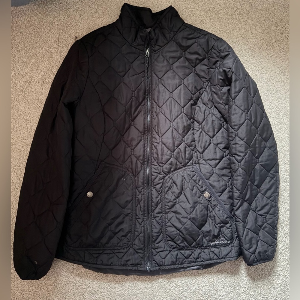 Eddie Bauer Women's Black Quilted Puffer Jacket